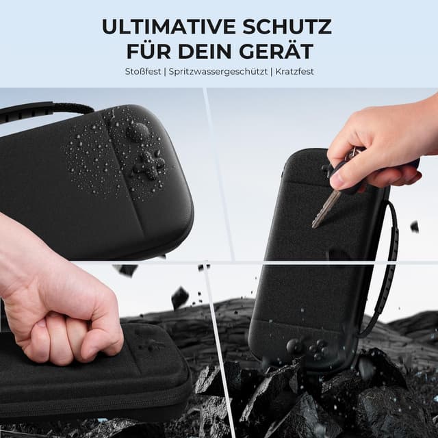 Detalle 2 de ECHTPower Tasche für 2025 Switch 2 – Reisetasche mit 10 Spielkassetten