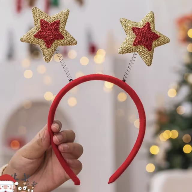 Thumbnail 6 de Umiin Christmas Headbands Glitter holiday hairbands 🎀