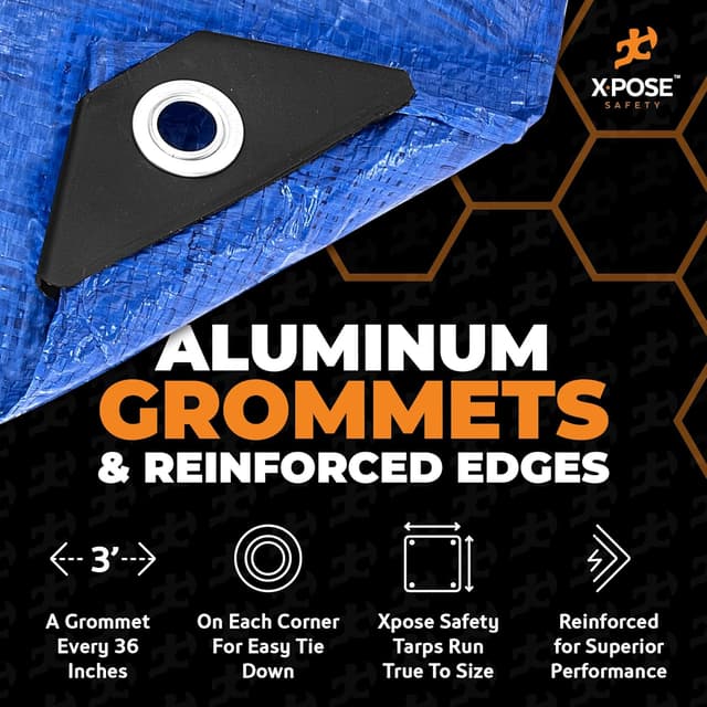 Detalle 2 de Xpose Safety Multipurpose Poly Tarp 5 x 7 5 mil