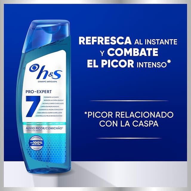 Thumbnail 4 de H&S Pro-Expert 7 Champú Anticaspa 🧴 Alivio Picor, 6 x 300 ml