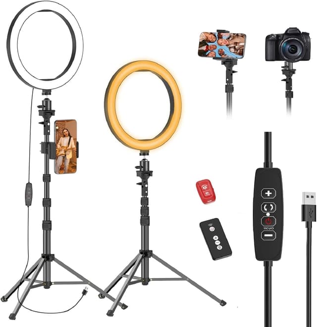 Imagen de EMART 10" Ring Light with 55" Tripod en OfertitasTOP