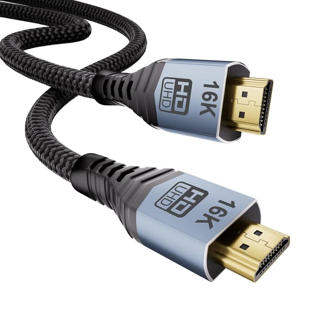 Detalle de MOPOCHG HDMI 2.2 Kabel 1,5 m (96 Gbps) für 16K/8K Gaming, eARC & Dynamic HDR