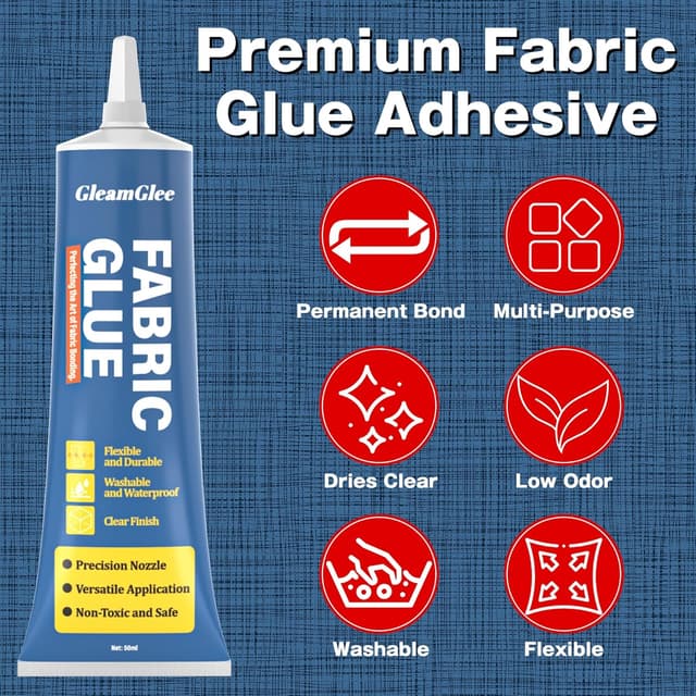 Thumbnail 1 de 100ml Fabric Glue Extra Strong — Permanent Adhesive for Textiles 🎨