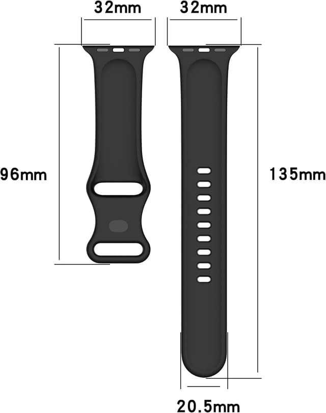Detalle 2 de Panda Bobo silicone strap for Apple Watch Series 1–10 & SE (38mm–42mm) – soft waterproof sport band