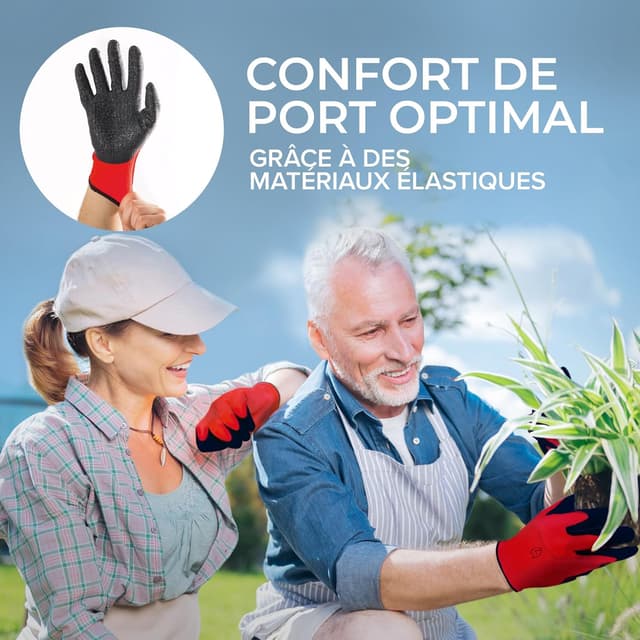 Thumbnail 2 de WOLFSFELLER Gants de travail Taille 9, lot 10 paires