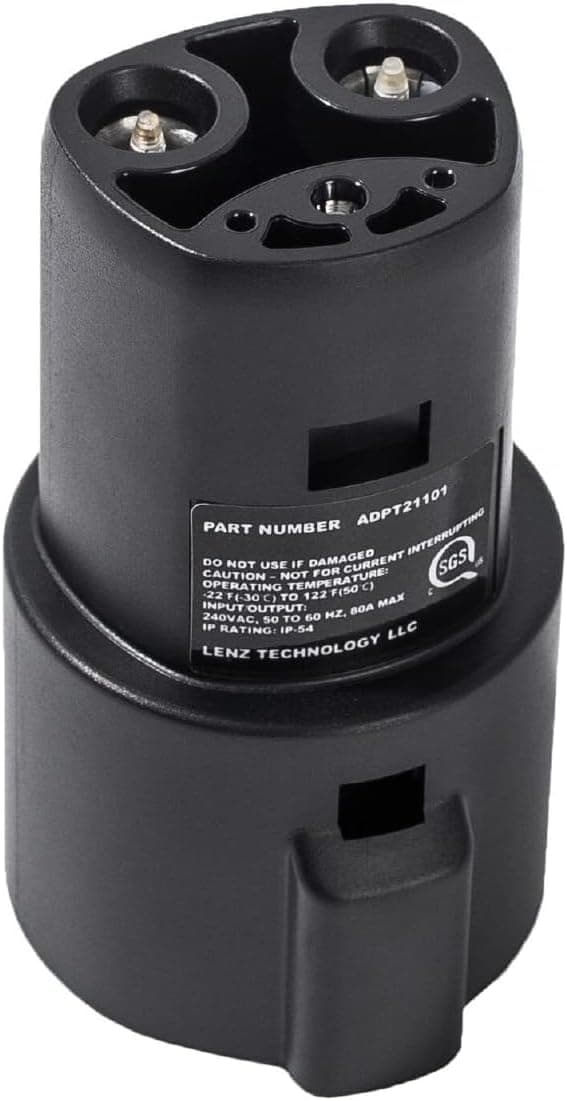 Detalle de LENZ J1772 Adapter 80A for Tesla