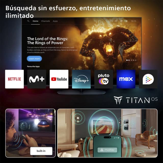 Thumbnail 5 de Philips 55PUS9010 Ambilight 55" UHD 4K 📺