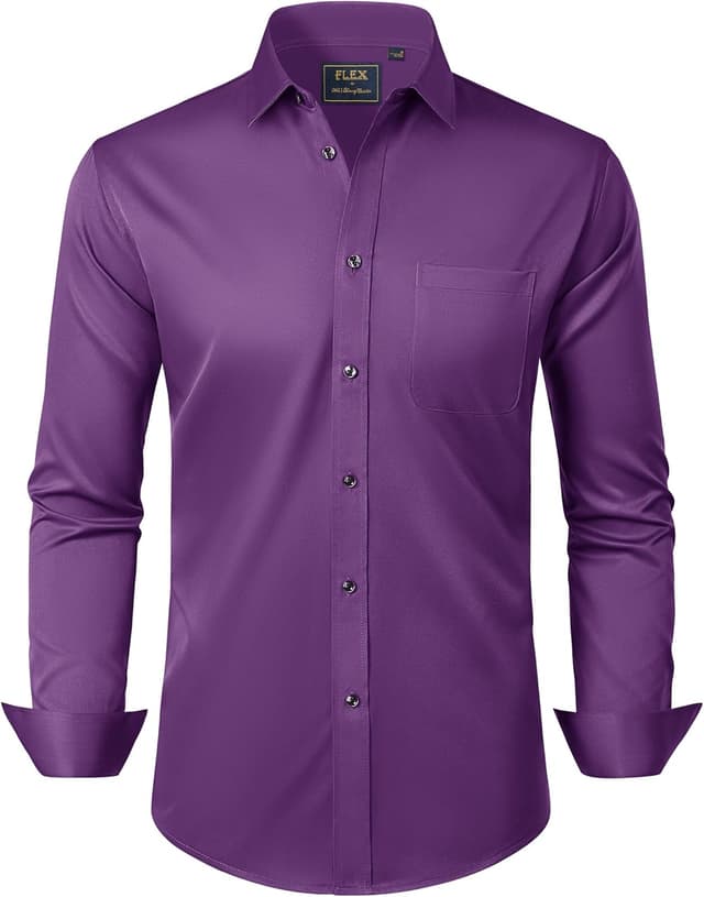 Detalle de J.VER Hemd Herren Langarm Regular Fit mit Stretch