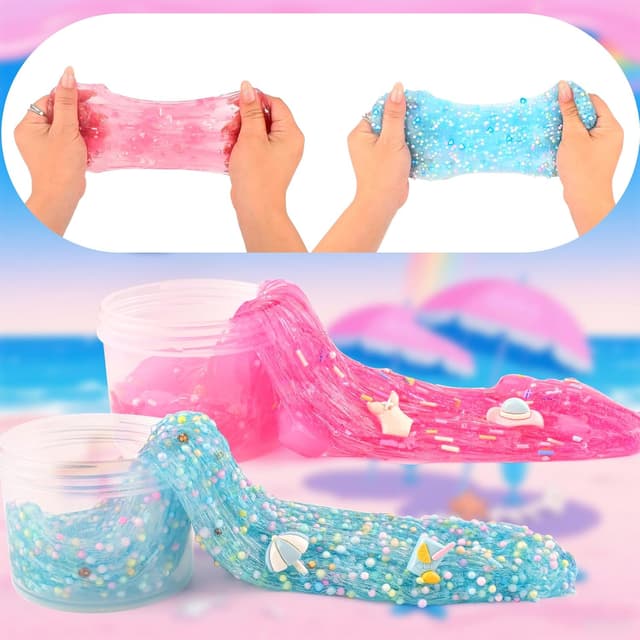Thumbnail 5 de 6 Pack Slimes Pink & Blue Slime Kit