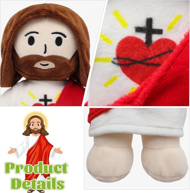 Detalle 2 de Yelakey 13-inch Jesus plush toy
