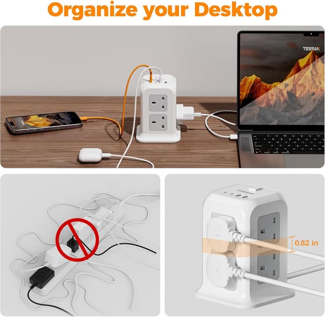 Detalle 2 de TESSAN Tower Extension Lead 10M