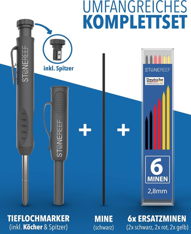 Detalle 2 de Tieflochmarker Profi mit Köcher