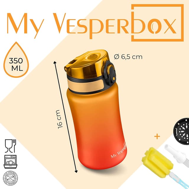 Detalle 2 de My Vesperbox Trinkflasche 350 ml fĂŒr Kinder đ