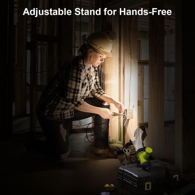 Detalle 2 de YIERBLUE Rechargeable Spotlight 200,000 LED