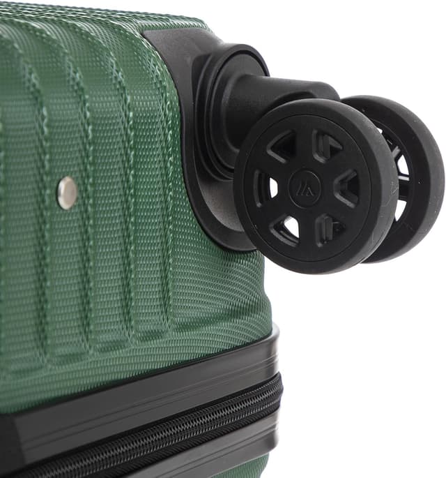 Detalle de YONSLY Premium Reisekoffer mit TSA-Schloss, YKK-Reißverschluss und 4 Rollen (Trolley) – Dunkelgrün, Größe L