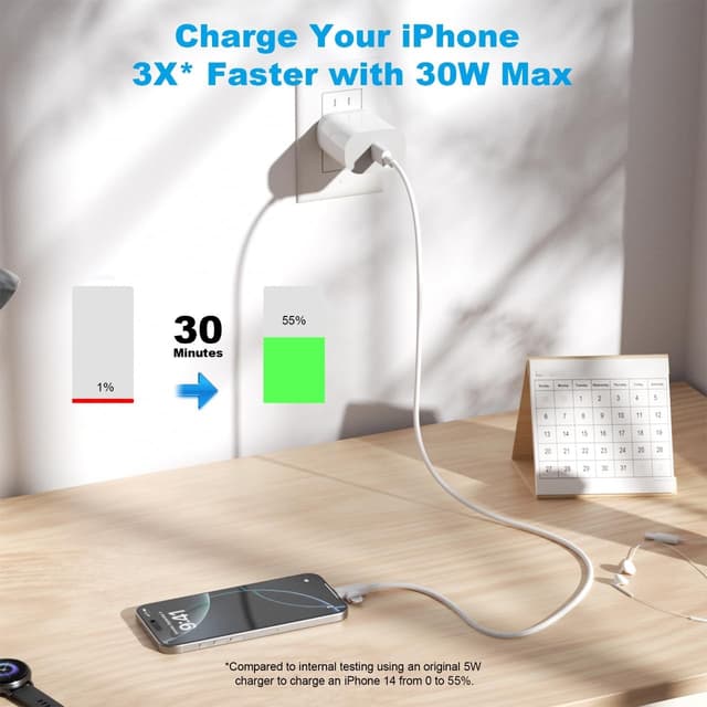 Thumbnail 4 de 30W Fast Charging Charger for iPhone