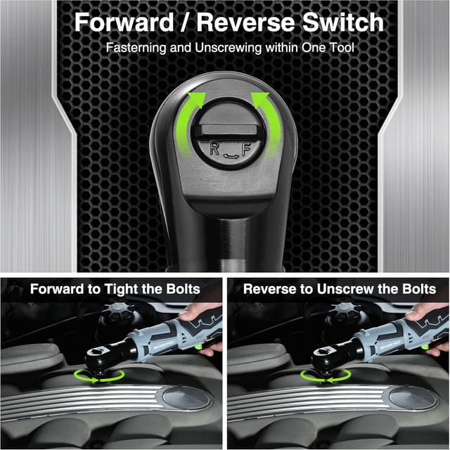 Thumbnail 3 de WORKPRO Llave de Trinquete Eléctrica 12V 55 N.m