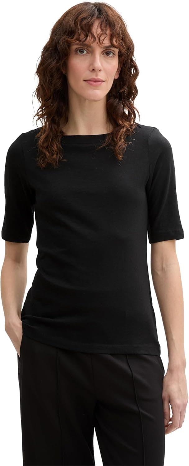 Detalle 2 de TOM TAILOR T-Shirt Donna 1046965: maniche corte e vestibilità comoda