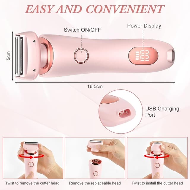 Thumbnail 1 de AOGOE Lady Shaver 2-in-1