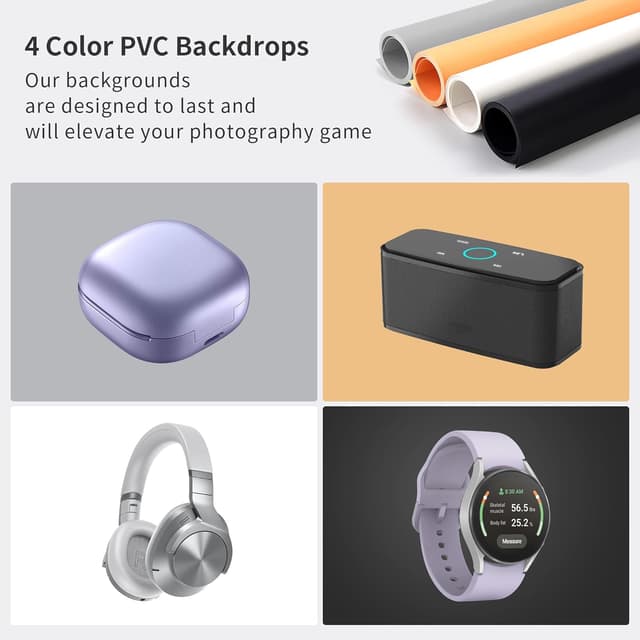 Thumbnail 2 de RALENO Fotobox 60x60 cm Lichtbox für Produktfotos