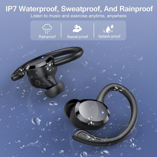 Thumbnail 6 de hadbleng Wireless Earbuds (Bluetooth 5.4) with ENC Mic, IP7 Waterproof, 68H Dual LED Display