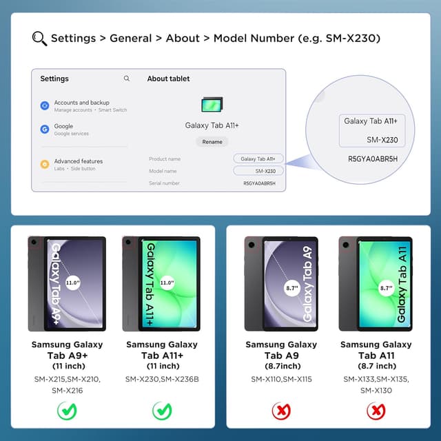 Detalle 2 de CACOE Hülle Galaxy Tab A11+ 11 Zoll