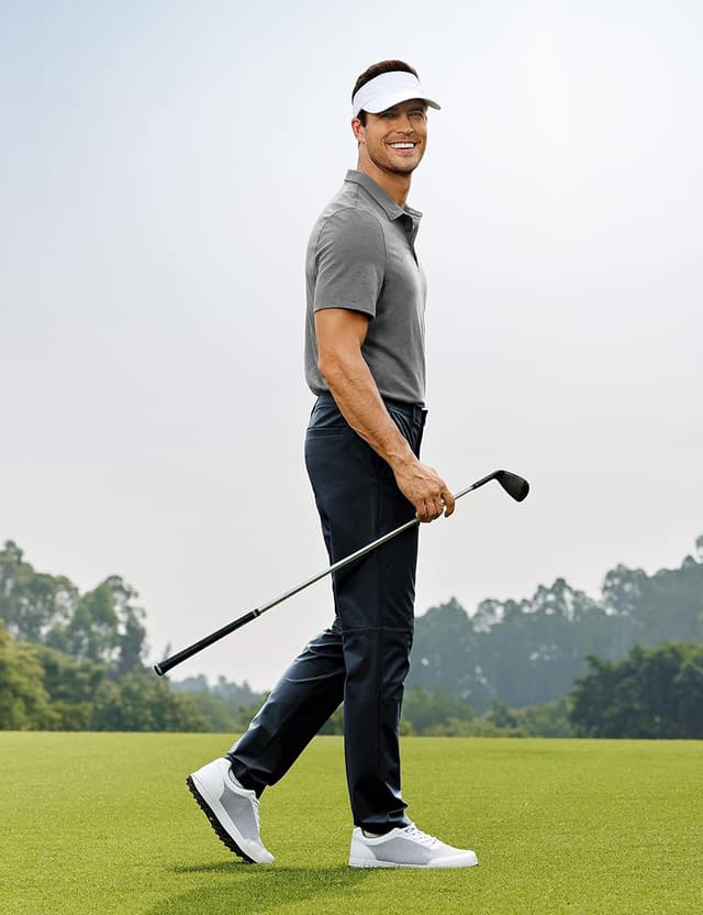 Detalle de Pantalon de golf extensible CRZ YOGA pour homme, coupe ajustée (entrejambe 71/76/81/86 cm)