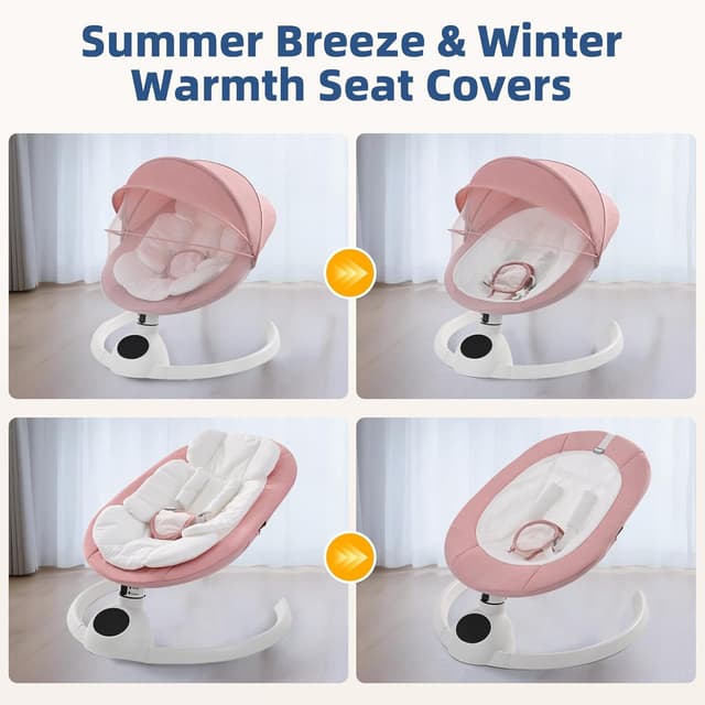 Thumbnail 3 de Electric Baby Swing Chair Bluetooth bouncer 5-speed