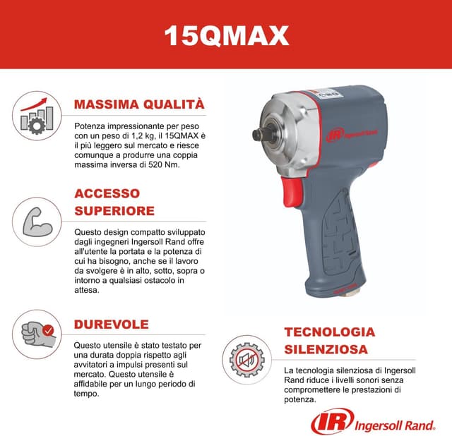 Thumbnail 3 de Ingersoll-Rand 15QMAX avvitatore 520 Nm