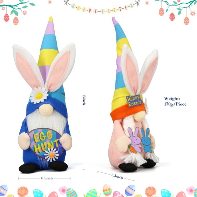 Thumbnail 1 de Lovinland Bunny Gnomes Easter Decor