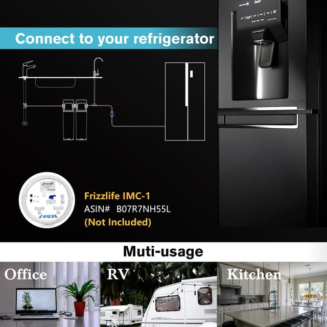 Thumbnail 6 de Frizzlife DW10F sistema di filtraggio acqua sotto lavello con rubinetto in nichel spazzolato 🚰