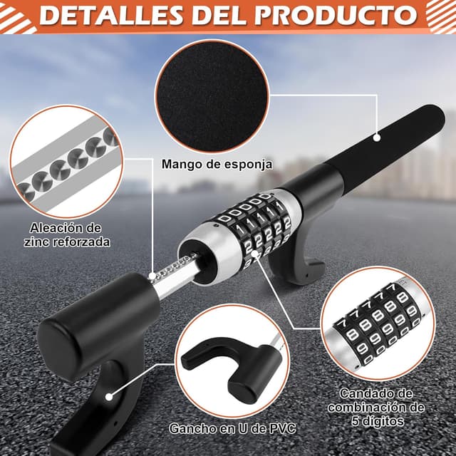 Thumbnail 3 de Tevlaphee Barra Antirrobo Volante 15,5–38 cm