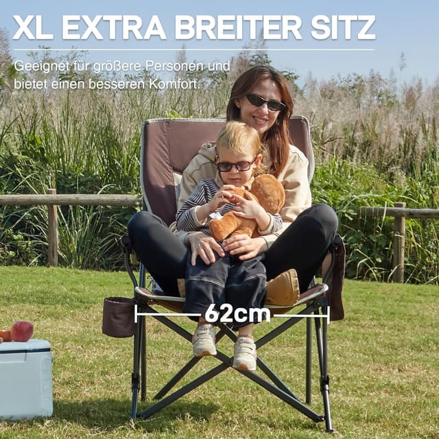 Detalle 2 de EVER ADVANCED Campingstuhl 230 kg Belastbarkeit