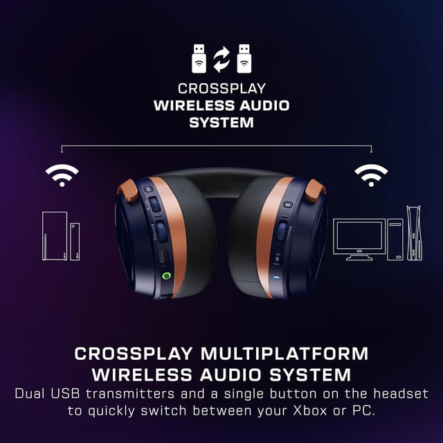 Detalle de Turtle Beach Stealth 700 Gen 3 Wireless Headset (Cobalt) for Xbox, PC, PS5, and Mobile