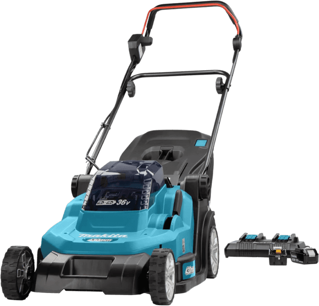 Detalle de Makita DLM432PT2 Rasenmäher mit 2x 5,0 Ah