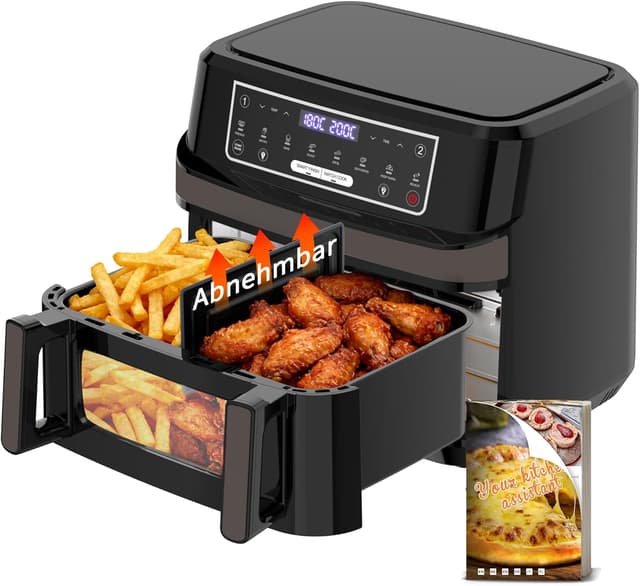 Detalle de Emphsism Friggitrice ad aria 12L Dual Zone