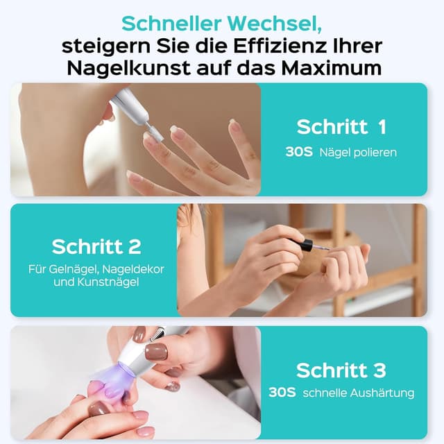 Thumbnail 6 de COSLUS Nagelfräser kabellos 2-in-1