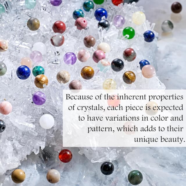 Detalle de Bivei set 3 bracciali con pietre naturali: turmalina nera, ossidiana nera e ematite (3 pezzi, elastico)