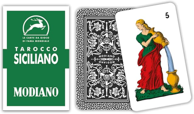 Imagen de Modiano Tarocco Siciliano carte da gioco 54 en OfertitasTOP