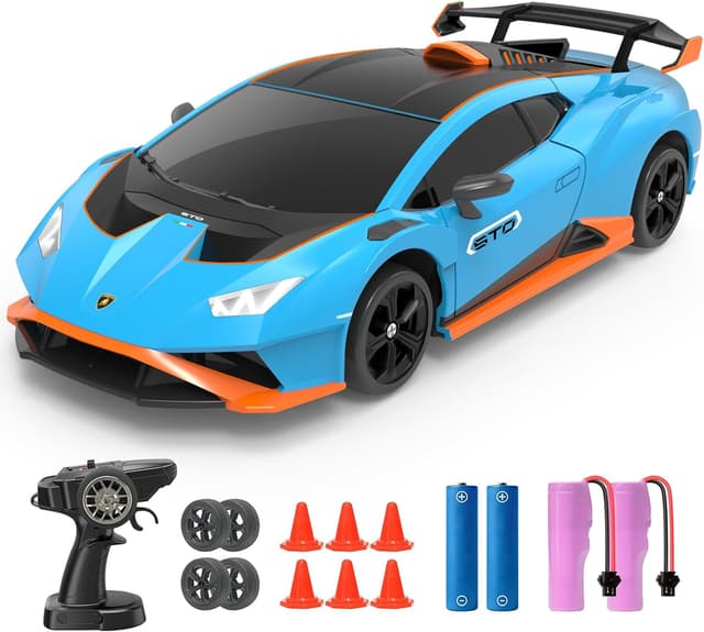 Imagen de YONCHER Lamborghini 1:24 RC Drift Auto Blau en OfertitasTOP
