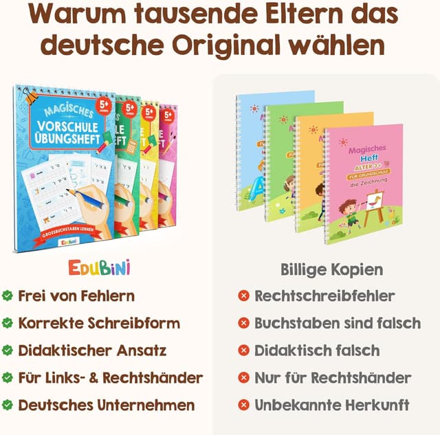 Thumbnail 5 de Edubini Magische Vorschule Übungshefte 6er Set