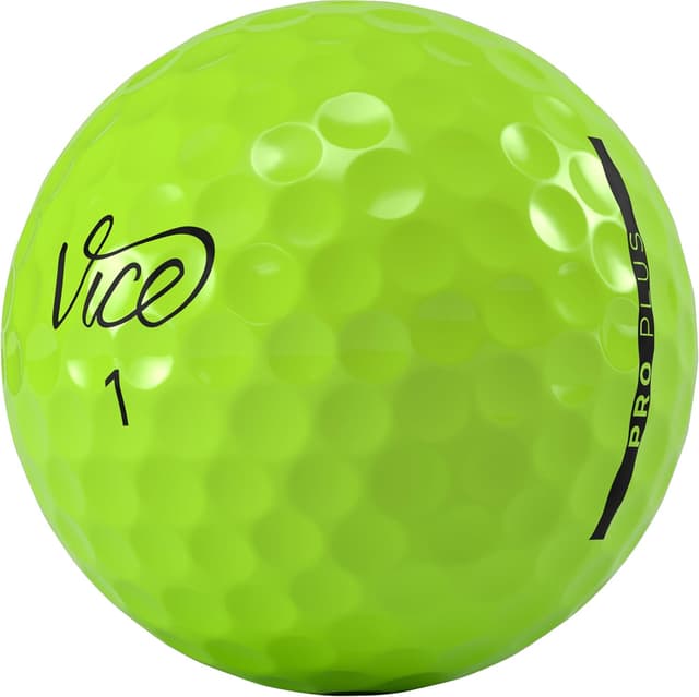Detalle de Vice Pro Plus Golf Balls (4-Pack) with urethane cover and alignment line