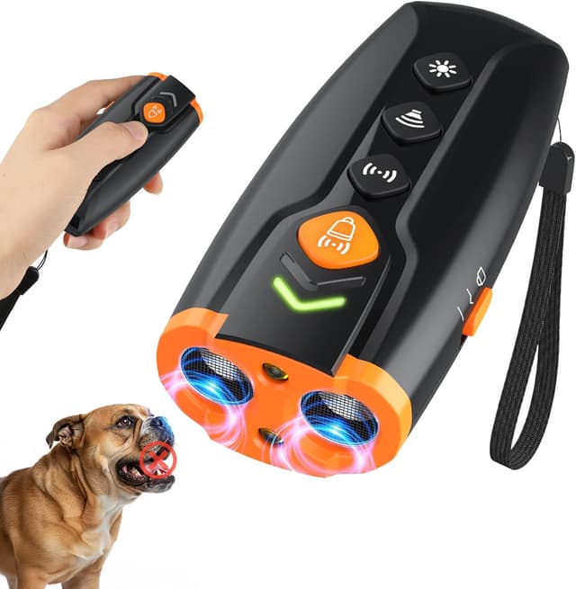 Detalle de AOZOOM Ultraschall Anti-Bell-Gerät gegen Hundebellen (7 m Reichweite)