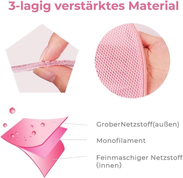 Thumbnail 2 de ecooe 2 unidades de red lavandería rosa 👜 para zapatos