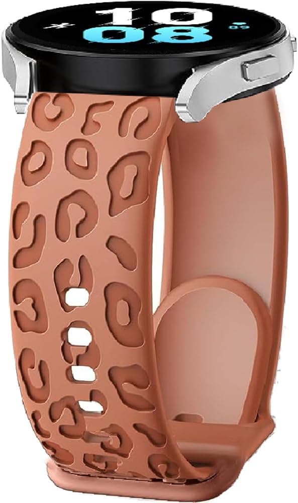 Thumbnail 6 de 20mm Leopard TPU Silicone Watch Strap for Samsung Galaxy Watch (6 Classic/7/Watch 5 Pro/4/FE) and more