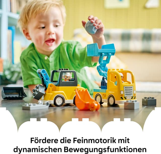 Detalle 2 de LEGO DUPLO 3-in-1 Baufahrzeuge 10475 ab 2