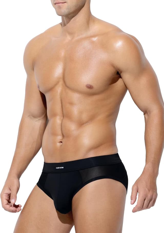 Thumbnail 6 de Mauro Kane men’s ice silk briefs mesh low rise multipack (3 pack)