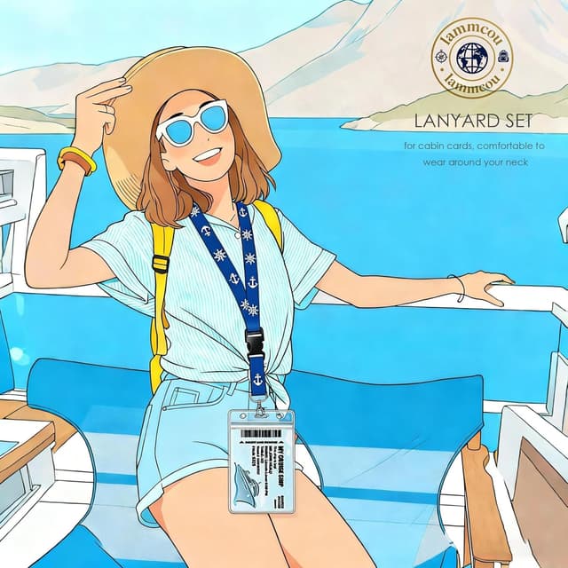 Thumbnail 2 de Lammcou Étiquettes de Bagage XXL 19x11 cm