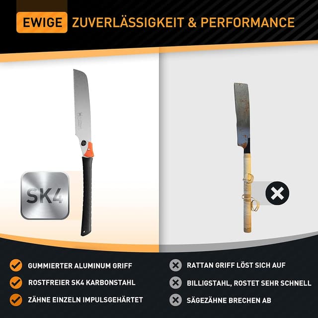 Detalle 1 de HARDTWERK Zen Japansäge Kataba 240 mm