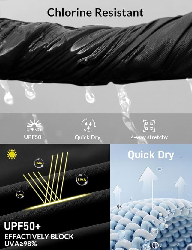 Detalle 2 de baleaf Women 5-inch swim board shorts